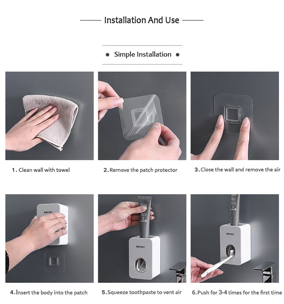Dust-proof Toothpaste Squeezers Automatic Toothpaste Dispenser